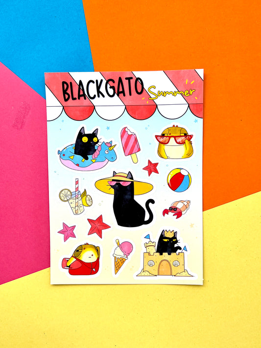 Blackgato Summer Sticker Sheet