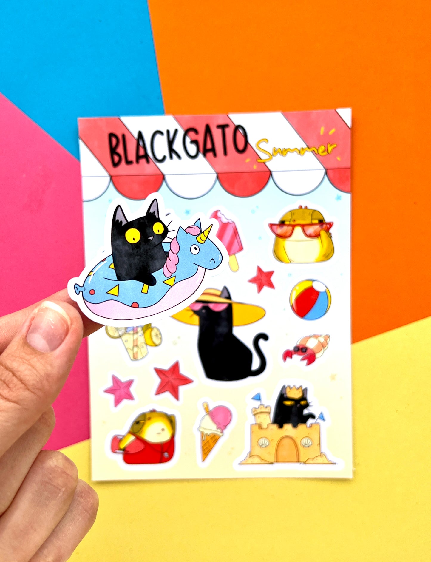 Blackgato Summer Sticker Sheet