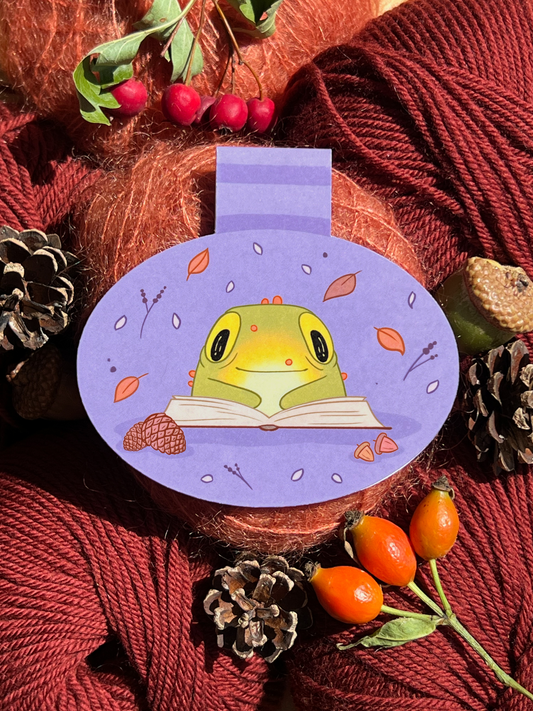 Autumn Toad Bookmark